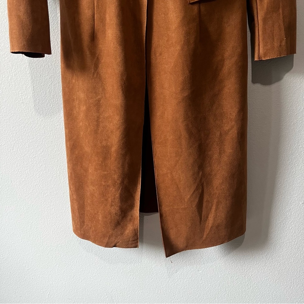 SOLITAIRE- Elegant Brown Women's Coat Size S - Picture 3 of 5
